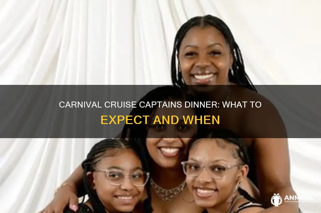 does carnival have a captains dinner