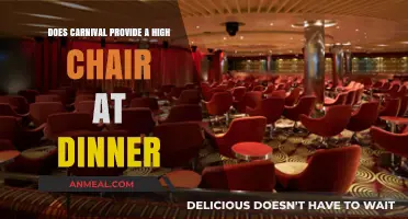 Carnival Cruise Dining: High Chair Availability for Families at Dinner