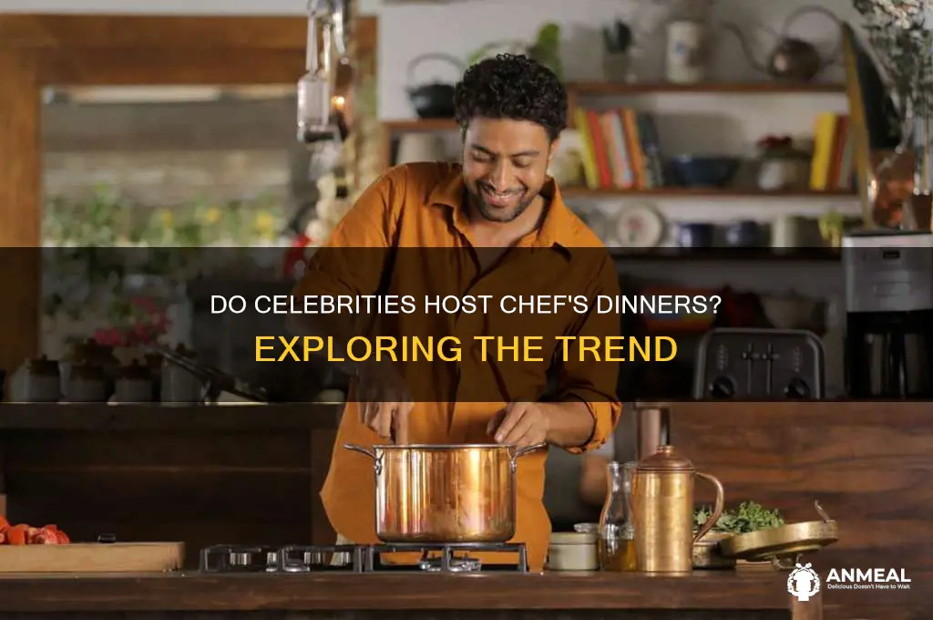 does celebrity have a chefs dinner