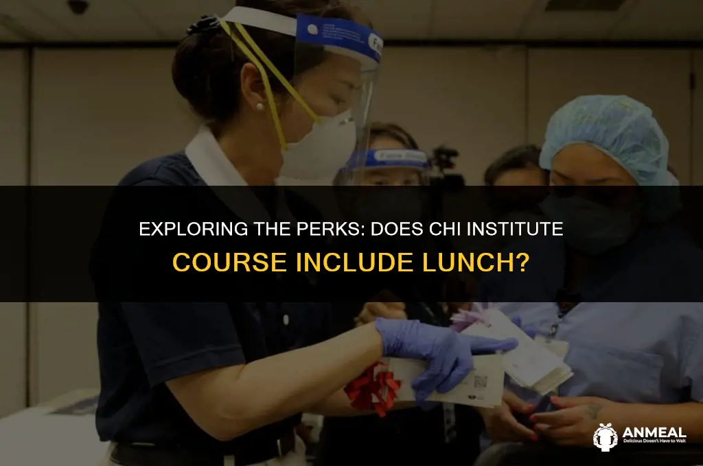does chi institute course give you lunch