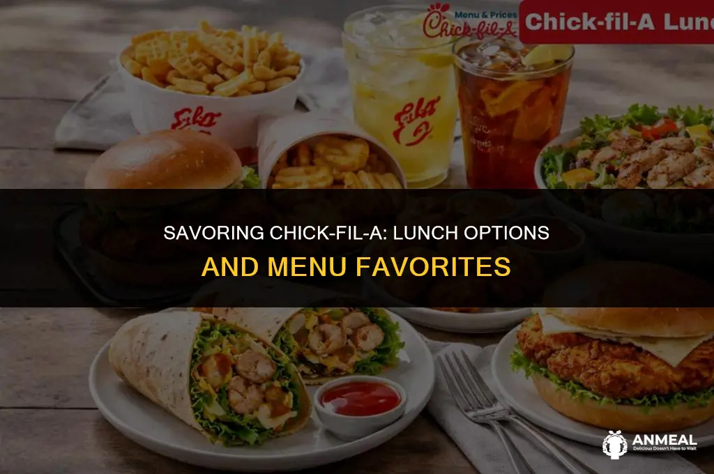 does chick fil a sell lunch
