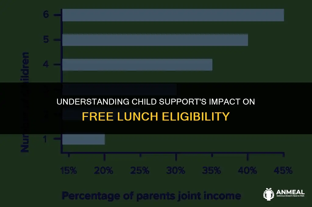 does child support count as income for free lunch
