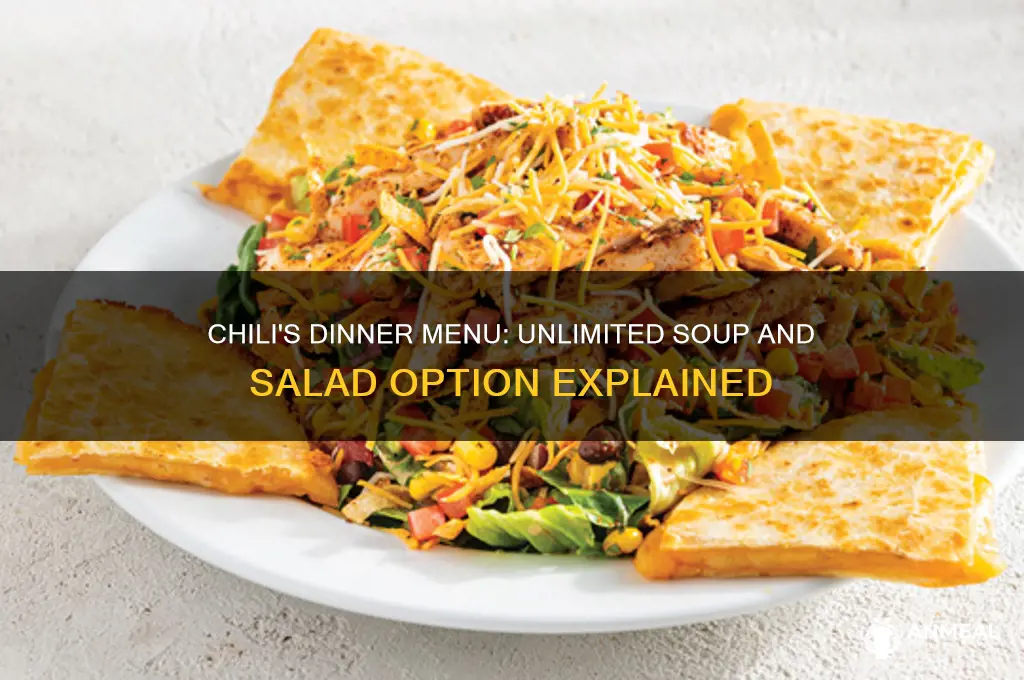 does chilis have unlimited soup and salad for dinner