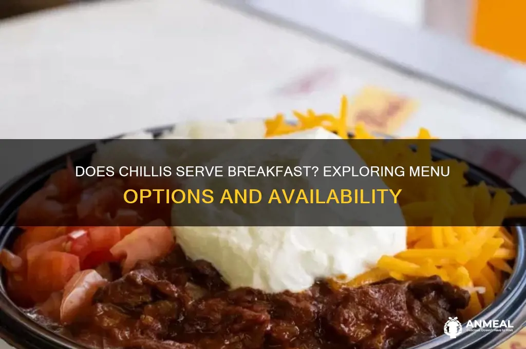 does chillis have breakfast