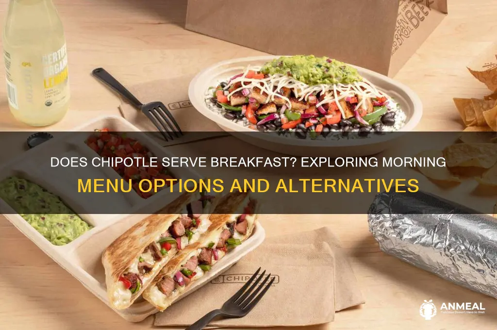 does chipotle do breakfast