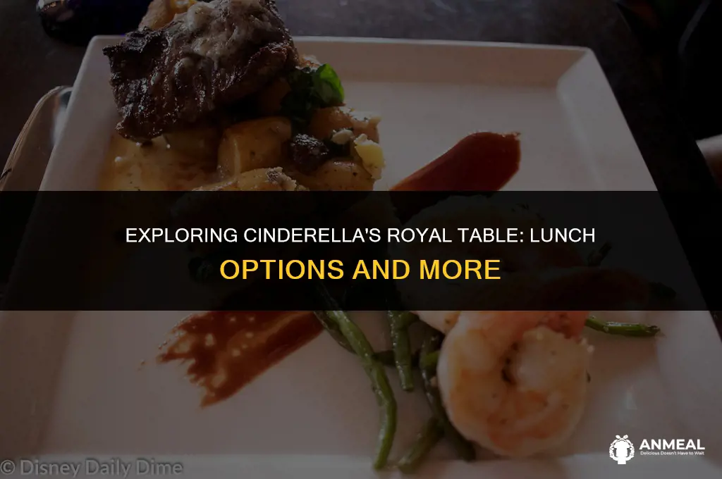does cinderella royal table do lunch