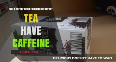 Caffeine in Coffee Bean and English Breakfast Tea