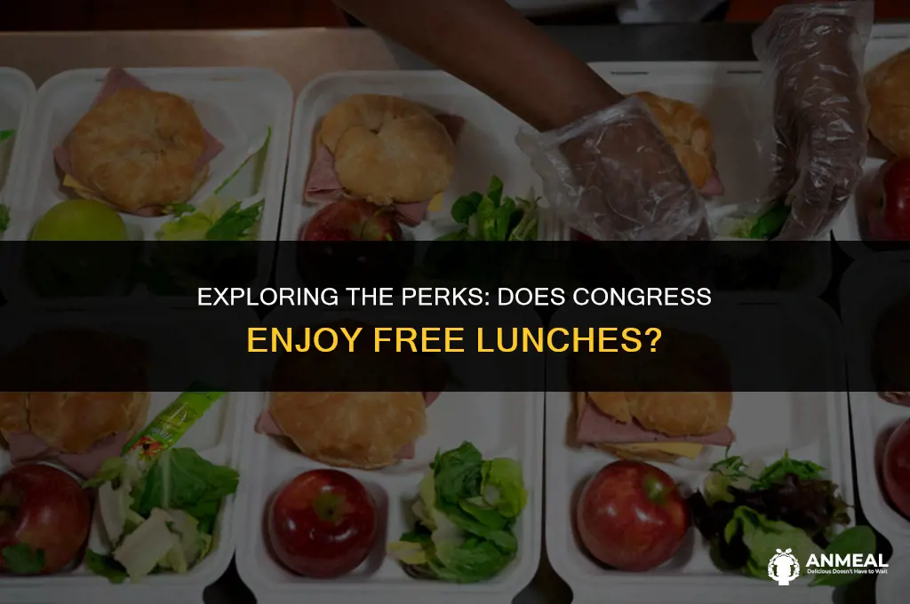 does congress get free lunch