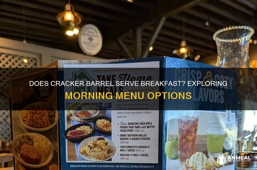 does cracker barrel do breakfast