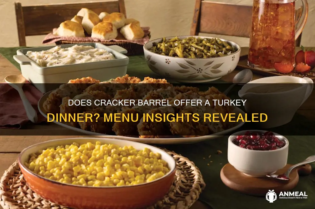 does cracker barrel have a turkey dinner