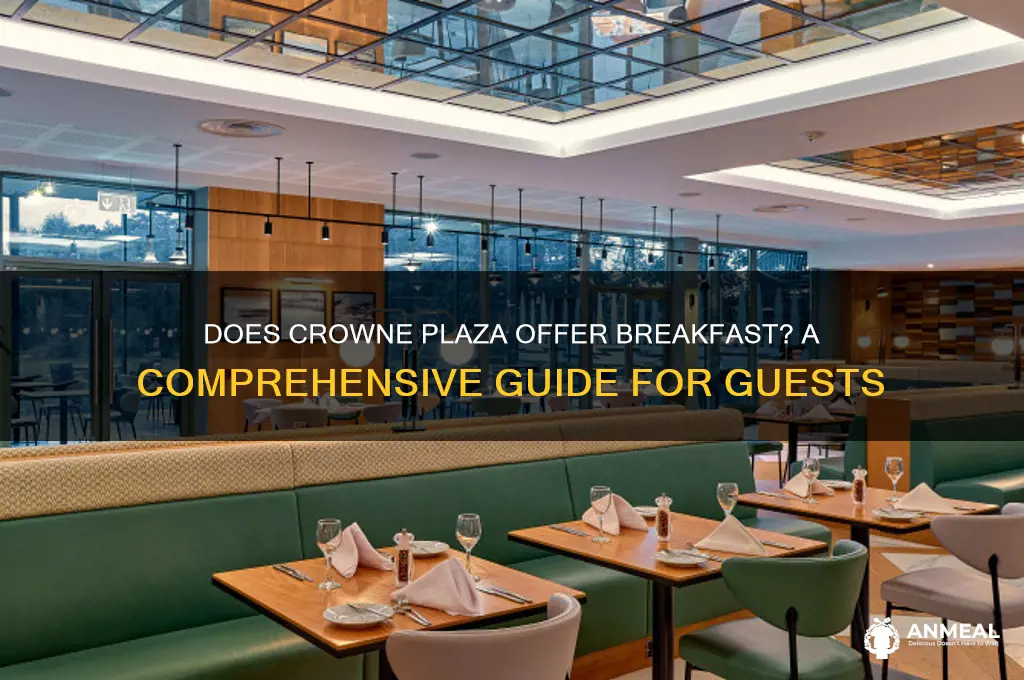 does crowne plaza have breakfast