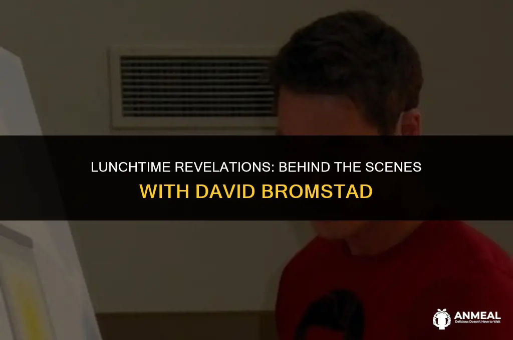 does david bromstad pay for lunch on tne show