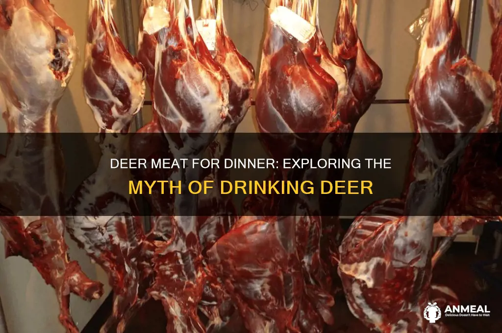 does deer meat for dinner drink