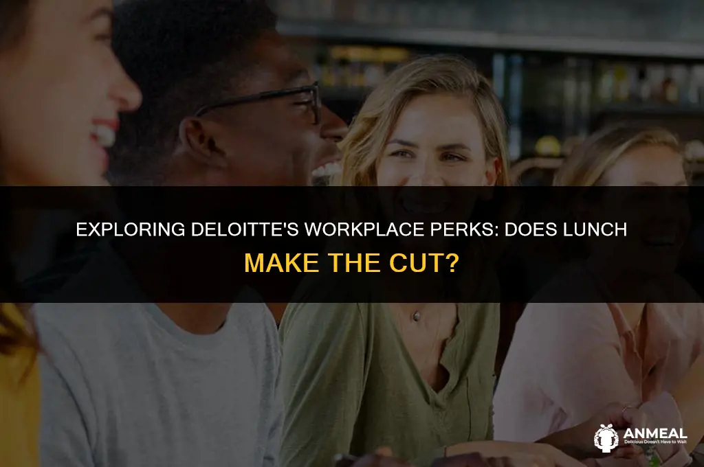 does deloitte provides lunch