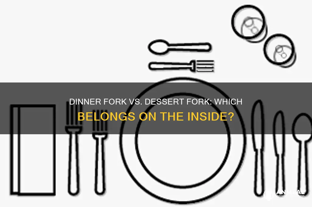 does dinner fork or dessert fork go on the inside