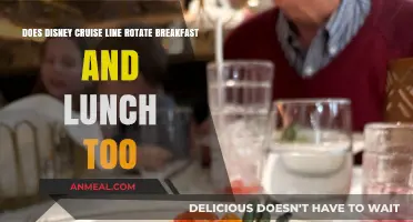 Disney Cruise Line: Rotating Breakfast and Lunch Options