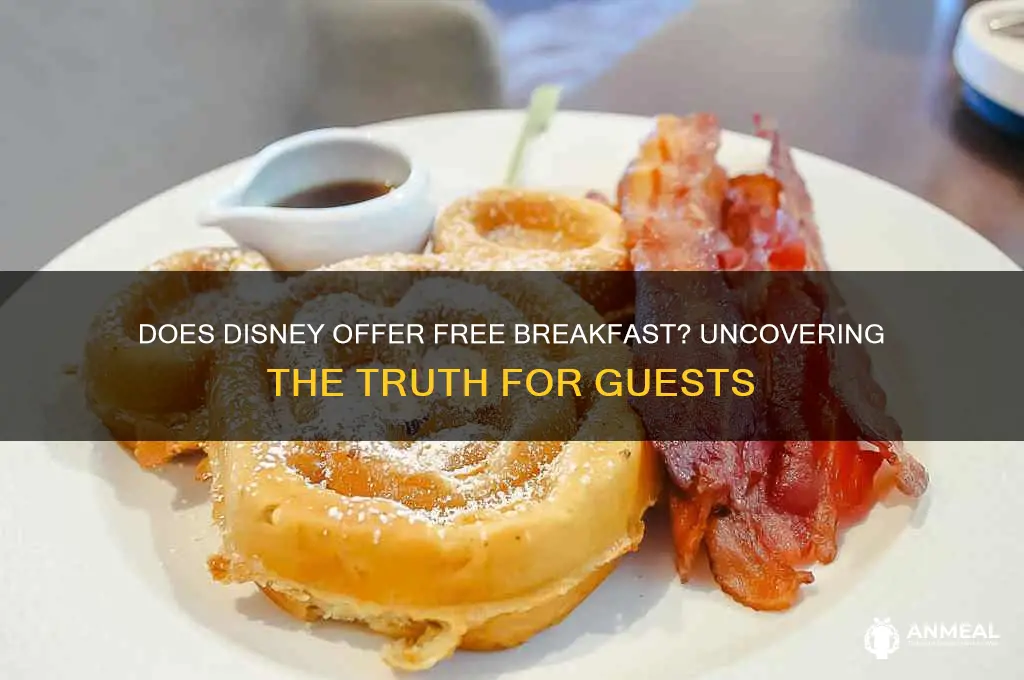 does disney give complentry breakfast