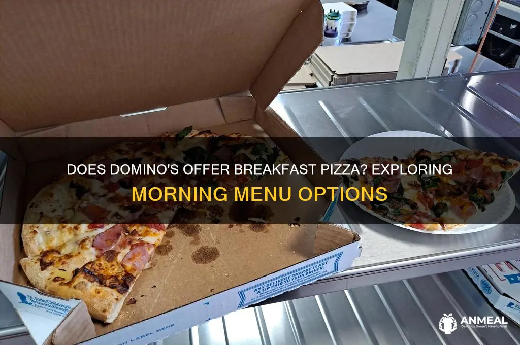 does dominos sell breakfast pizza