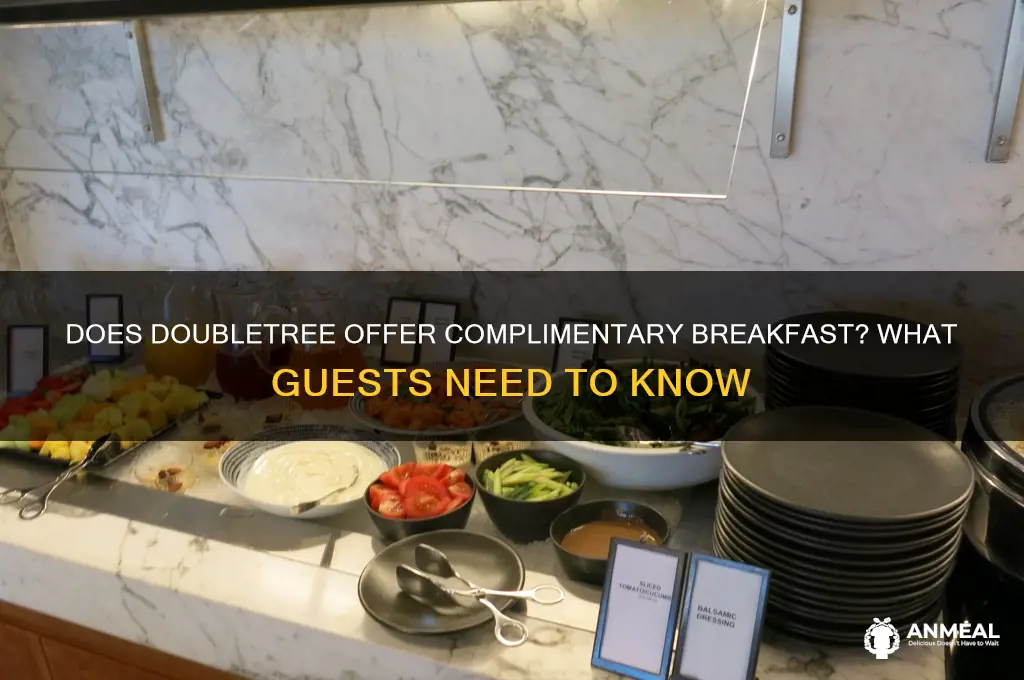 does doubletree offer complimentary breakfast
