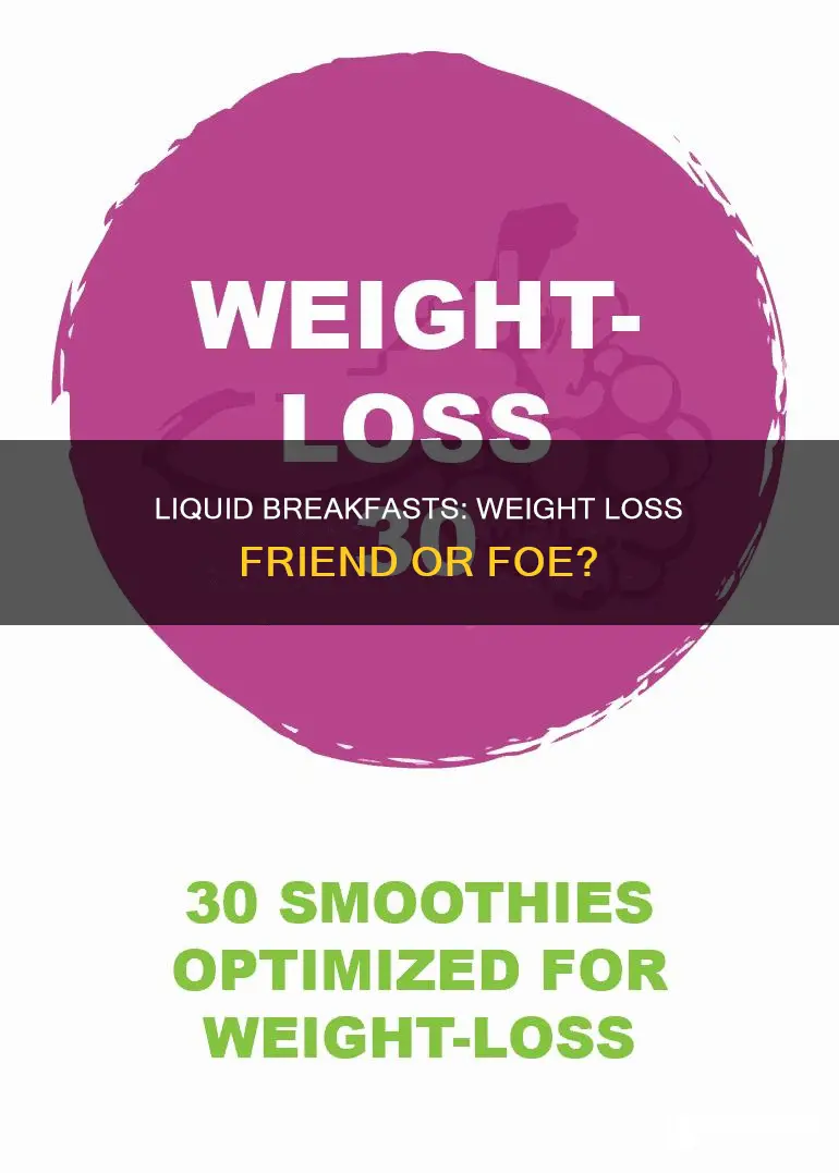 does drinking you breakfast help you lose weight