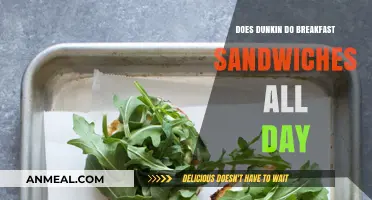 Dunkin's Breakfast Sandwiches: All-Day Availability