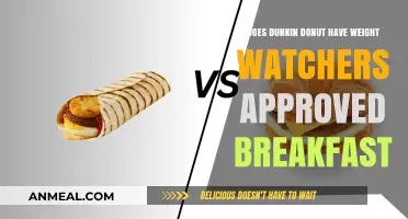 Dunkin's Weight Watchers-Friendly Breakfast Options