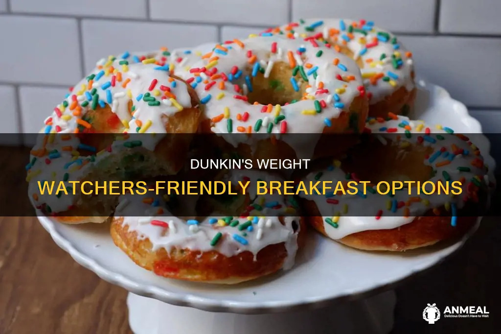 does dunkin donut have weight watchers approved breakfast