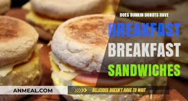Dunkin's Breakfast Sandwiches: What's on the Menu?