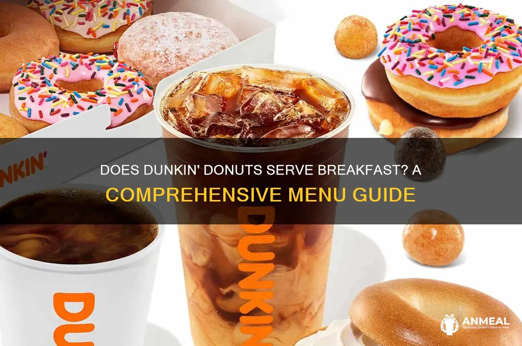 does dunkin donuts have breakfast