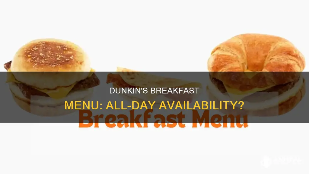 does dunkin have all day breakfast