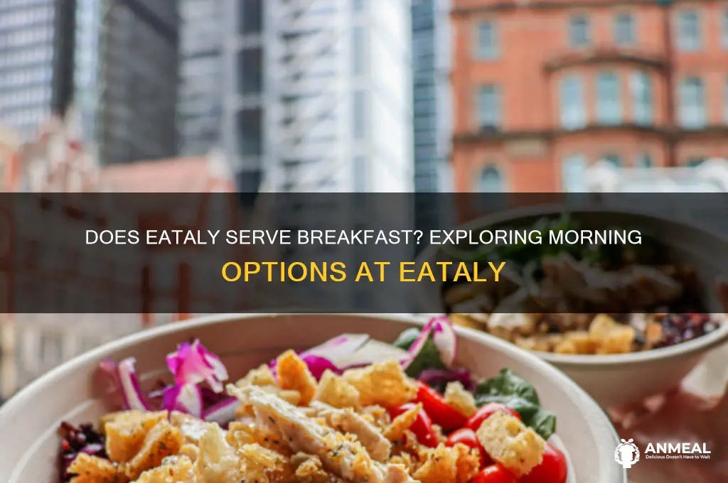 does eataly have breakfast