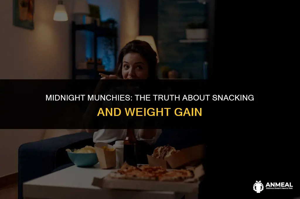 does eating snacks at night lead weight gain