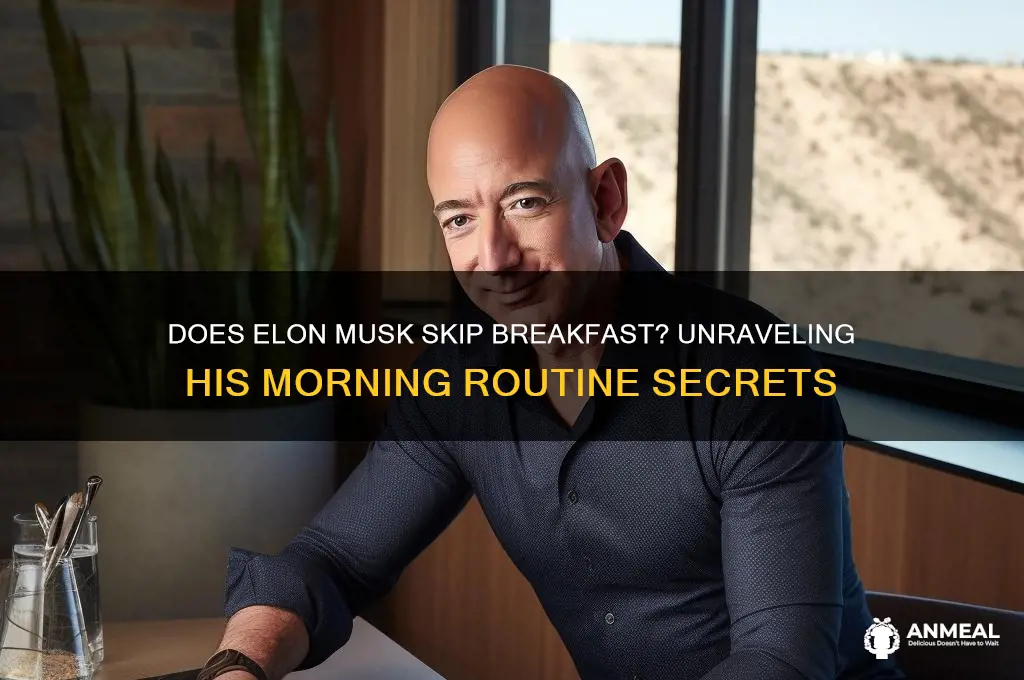 does elon musk skip breakfast