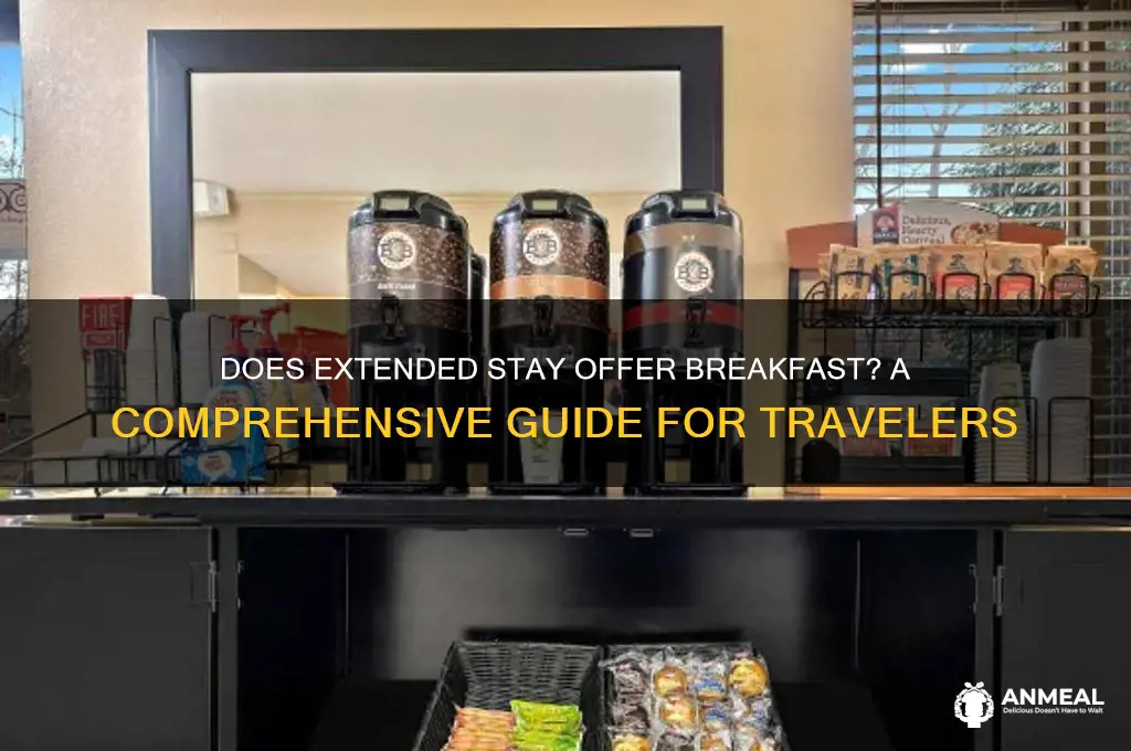 does extended stay have breakfast