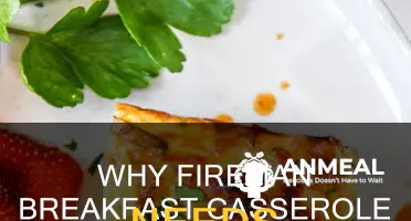 does fireman breakfast casserole have to sit overnight