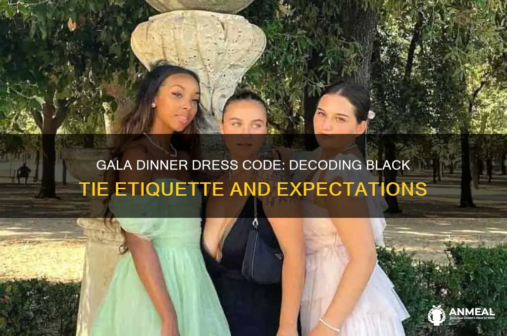does gala dinner mean black tie