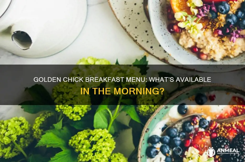 does golden chick have breakfast