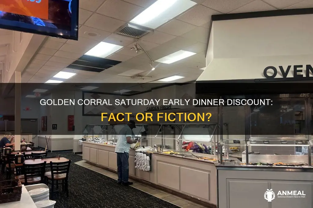 does golden corral have early discount dinner on saturday