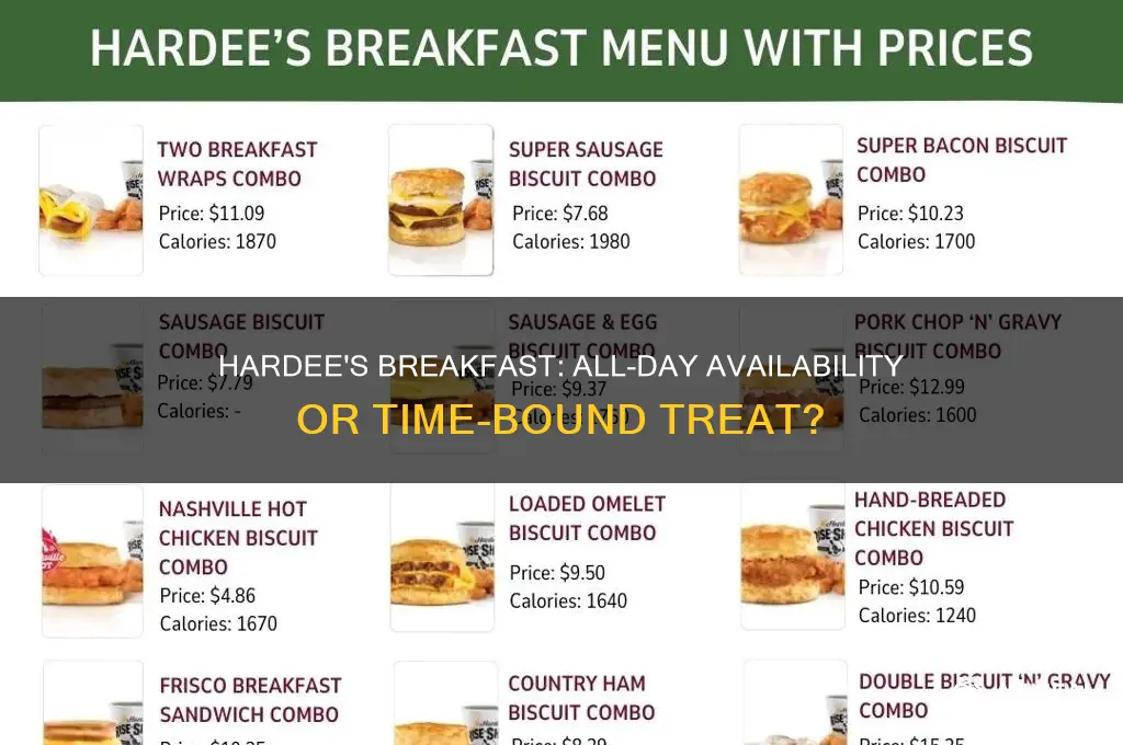 does hardees do all day breakfast