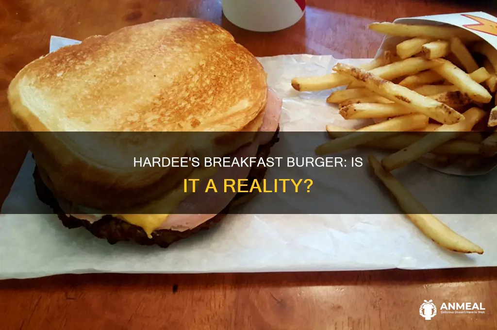 does hardees have a breakfast burger