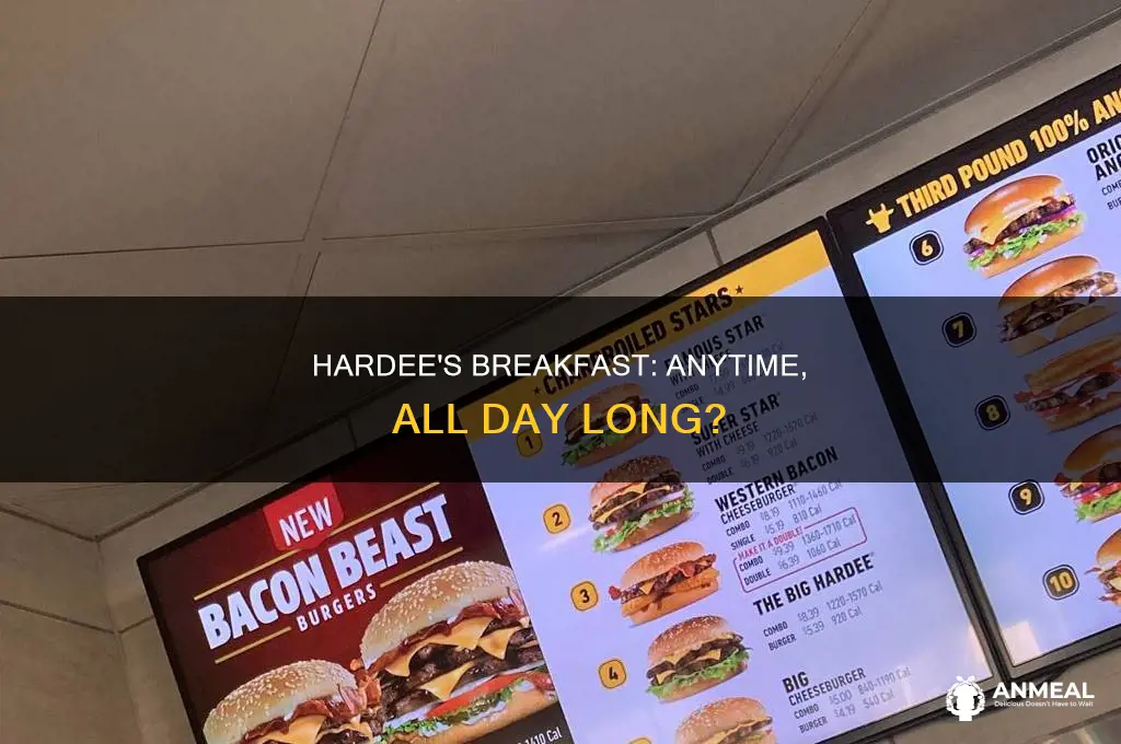 does hardees sell breakfast all day long
