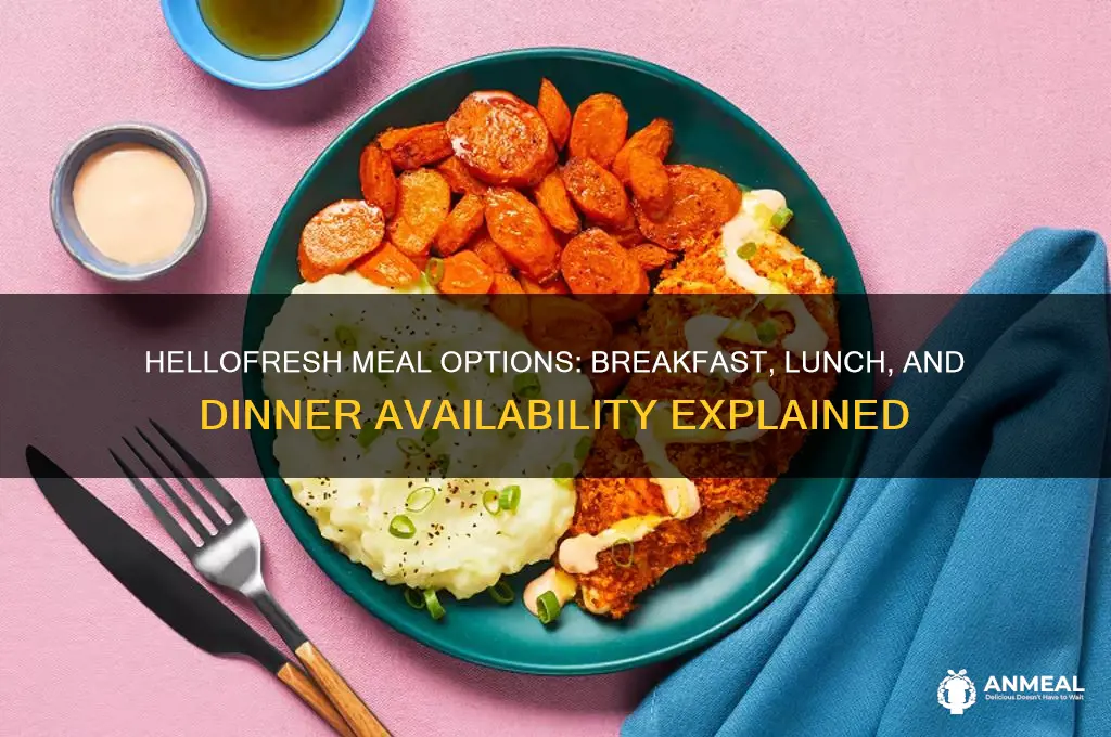 does hellofresh have breakfast lunch and dinner
