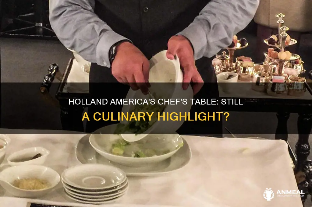 does holland america still have chef