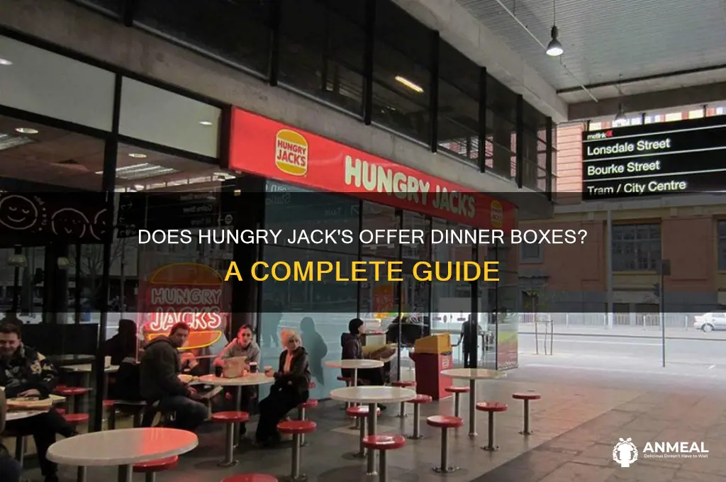 does hungry jacks do dinner boxes