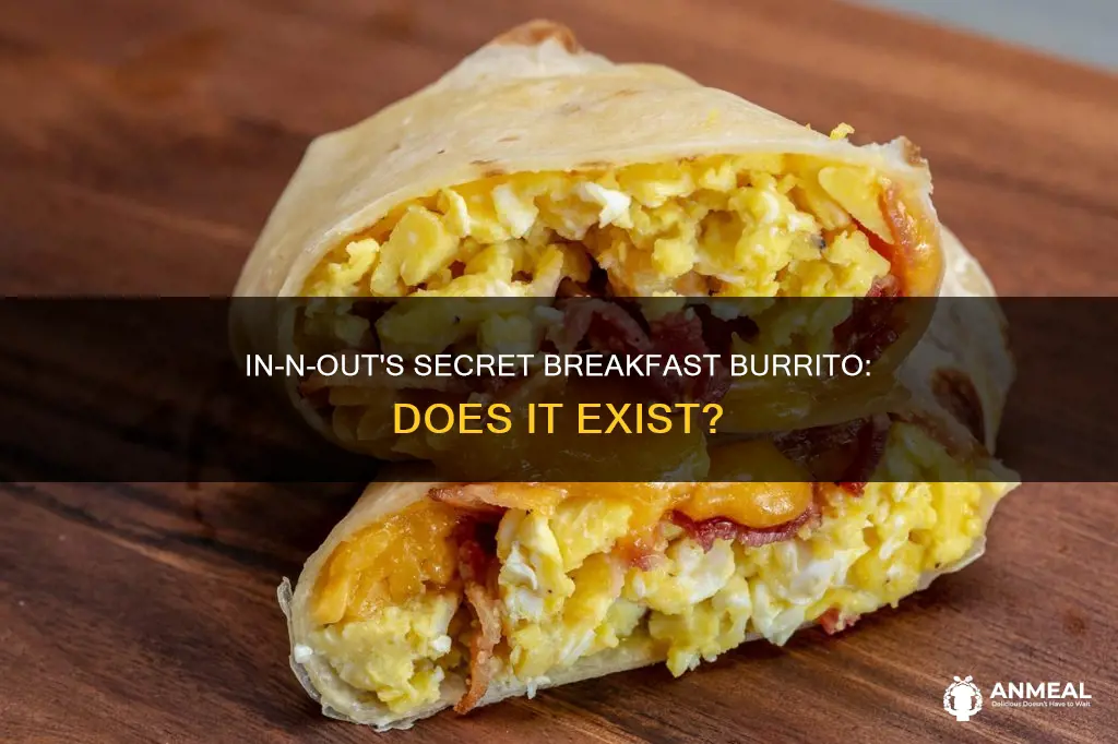 does in n out have a breakfast burrito