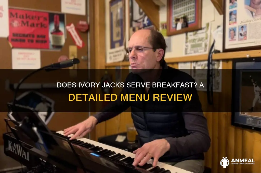 does ivory jacks have breakfast