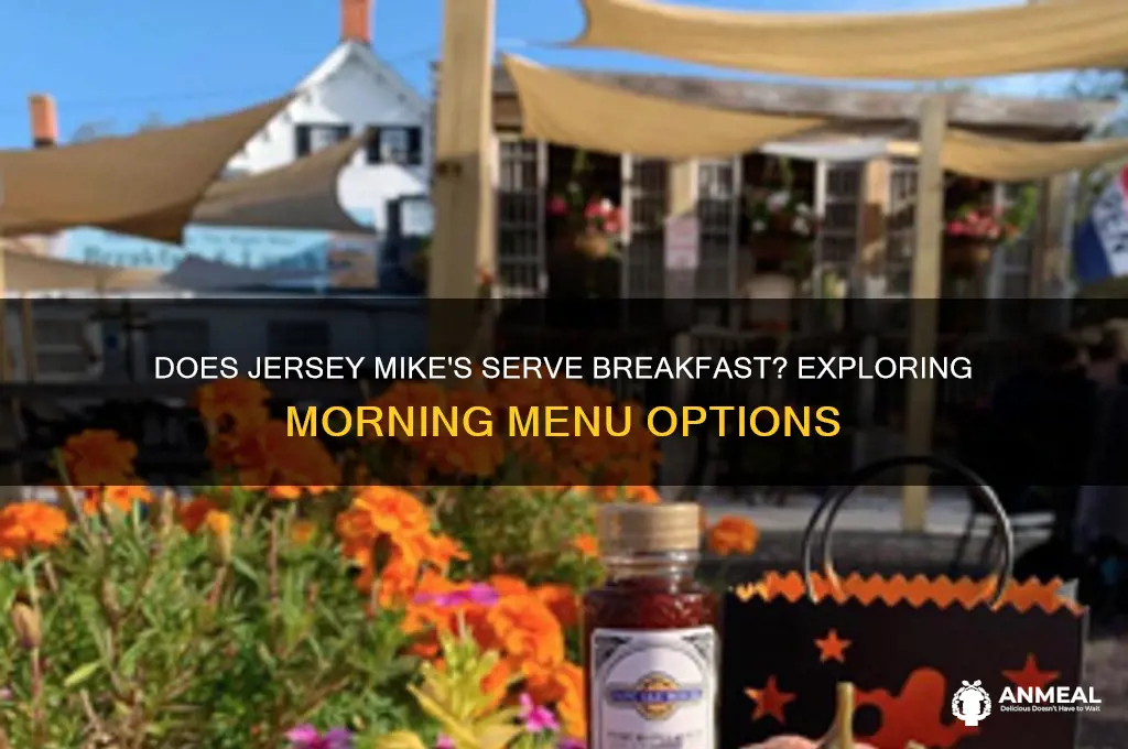 does jersey mikes do breakfast