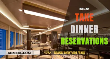 Does Joy Take Dinner Reservations? A Guide to Planning Your Visit