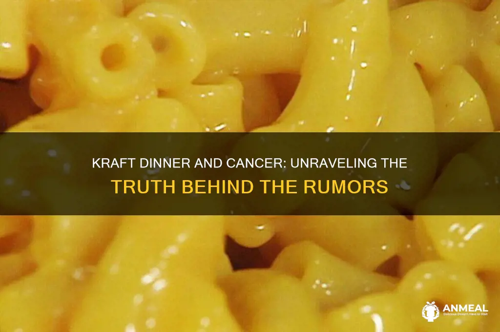 does kraft dinner cause cancer