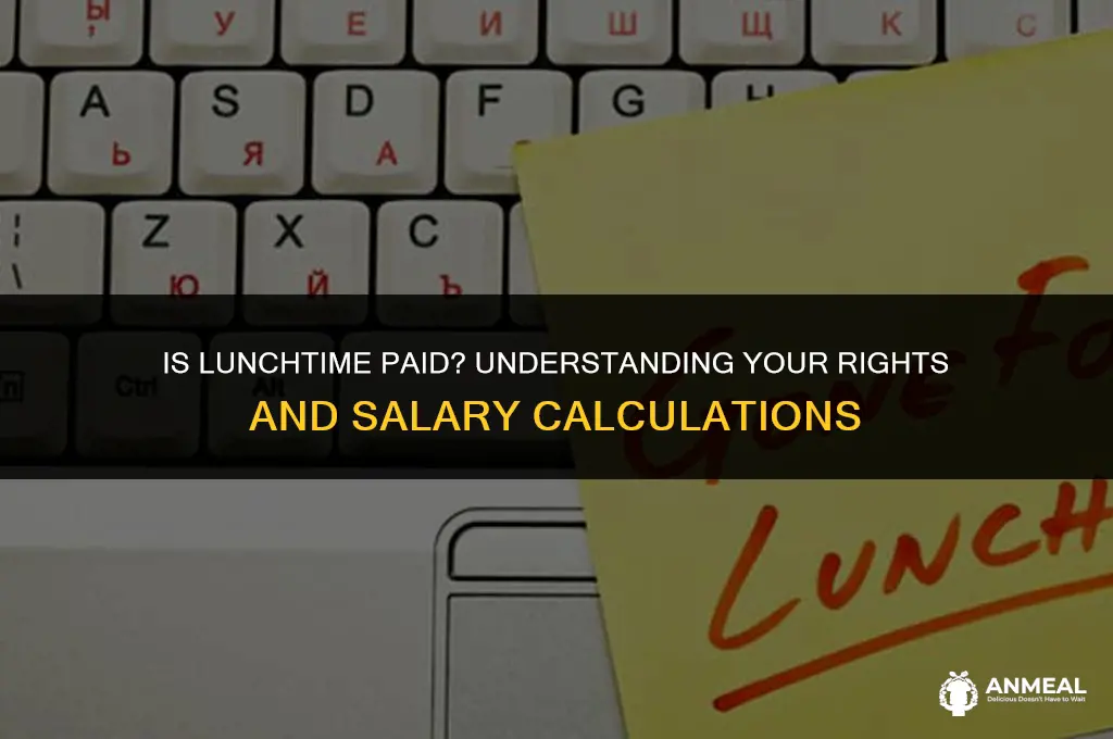 does lunch count as work hours salary